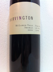 Shirvington Shiraz, McLaren Vale - 2002 - 750ml